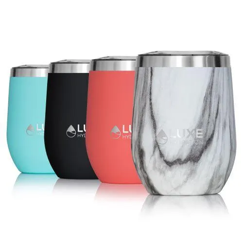 12oz Insulated Stainless Steel Wine Tumbler - Beach Glass