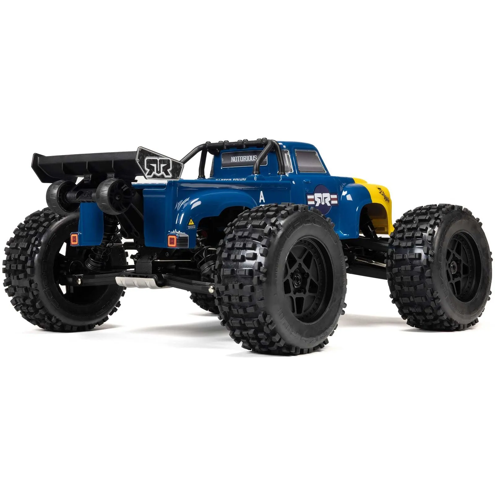 1/8 NOTORIOUS 6S V6 4X4 BLX Brushless Stunt Truck RTR, Blue