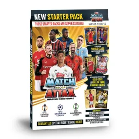 2024-25 Topps Match Attax UEFA Champion League Starter Pack (Album 27 Cards   2 LE Cards)