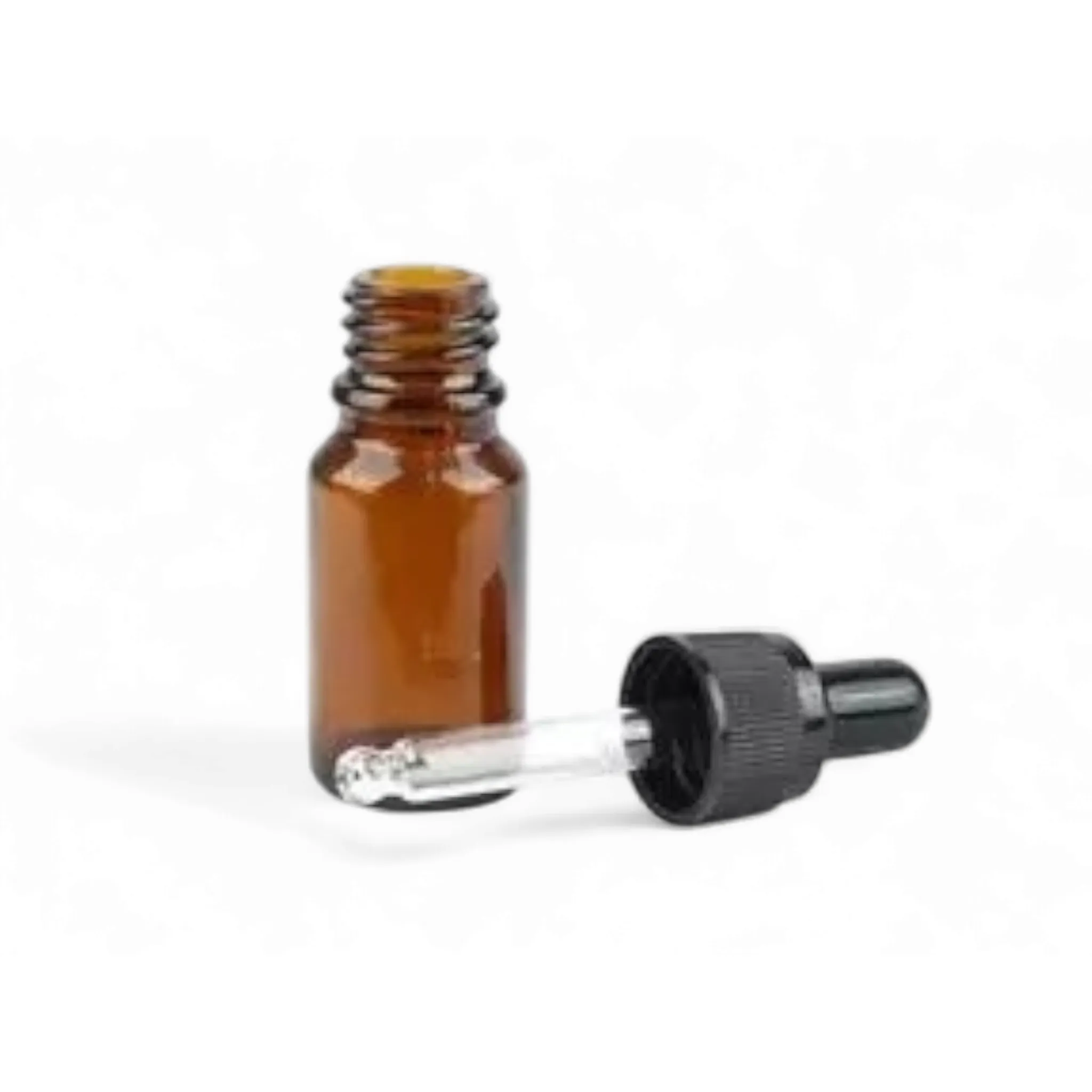 20ml Glass Dropper Bottle Amber Brown with Pipette Lid