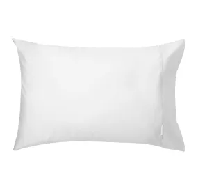 250THC Poly Cotton Percale Standard Pillowcase Pair White