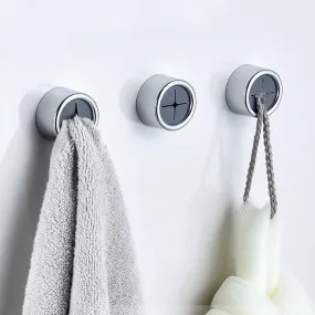 3 Pack Self Adhesive Round Towel Hooks for Kitchen and Bathroom