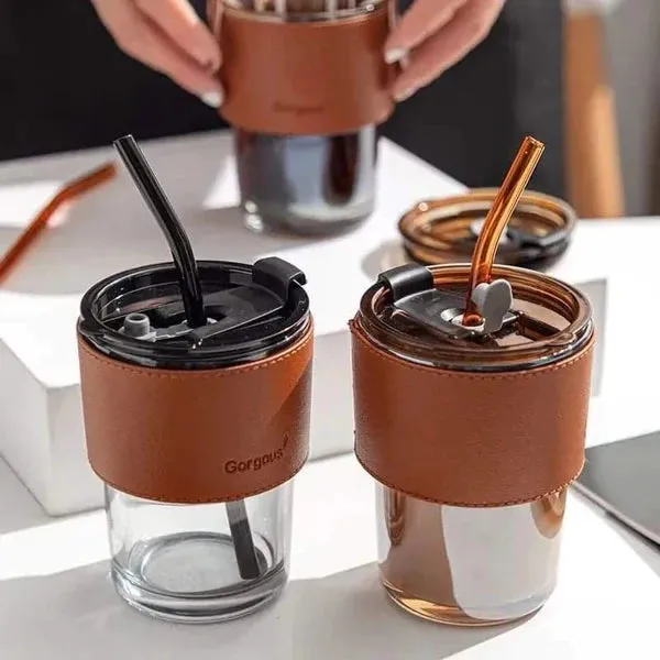 300ml Cup with straw and removable cover