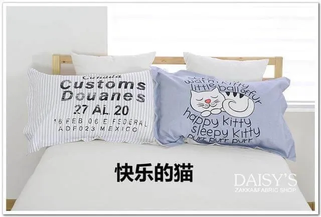 3D Cotton Cartoon Pillow Cases