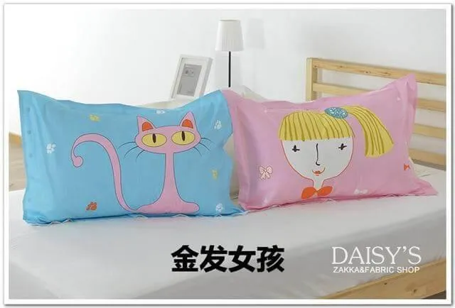 3D Cotton Cartoon Pillow Cases