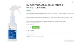 3M Scotchgard Glass Cleaner & Protector 946ml