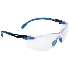 3M™ Solus™ 1000-Series Protective Eyewear, Clear Lens, Anti-Fog, Black/Blue Frame, S1101SGAF