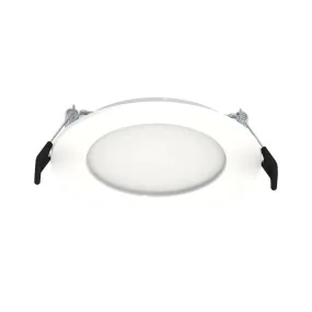 4" Edge-Lit Wafer LED Canless Recessed Light, 700 Lumens, Selectable 2700K to 5000K, Smooth Trim