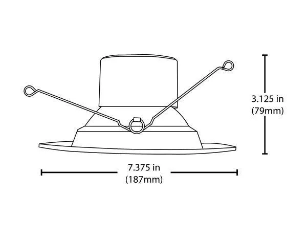 5/6 in. 800 Lumen LED Recessed Downlight Retrofit Light Fixture in Nickel, 2700K