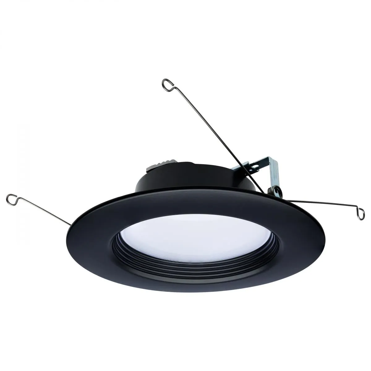 5/6 inch Retrofit LED Can Light, 9 Watts, 800 Lm, Selectable 2700K to 5000K, Black Baffle Trim