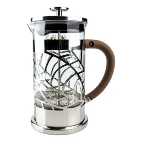 6 Cup Floral Cafetiere, Cut Out Design