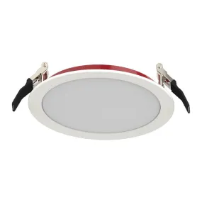 6" Edge-Lit Fire Resistant Wafer LED Recessed Light, 1400 Lumens, Selectable CCT, Smooth Trim