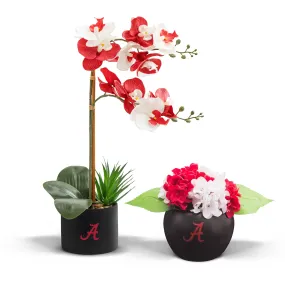 Alabama Crimson Tide Faux Orchid & Hydrangea Bundle