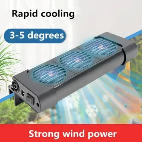 Aquarium Cooling Fan System for Fish Tanks - Chiller Control to Lower Water Temperature with 2/3/4/5 Fan Options for Marine and Pond Use