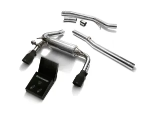 ARMYTRIX Stainless Steel Exhaust System Dual Matte Black Ford Ford Focus RS MKIII 2016-2019