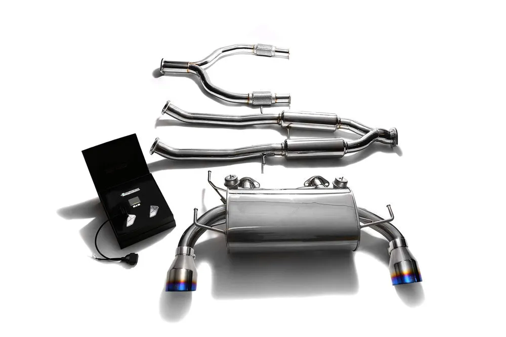 ARMYTRIX Stainless Steel Valvetronic Catback Exhaust Dual Blue Coated Tips Nissan 370Z 2009-2020