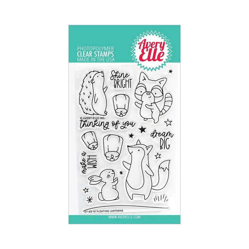 Avery Elle Clear Stamp Set 4"X6" - Floating Lanterns*