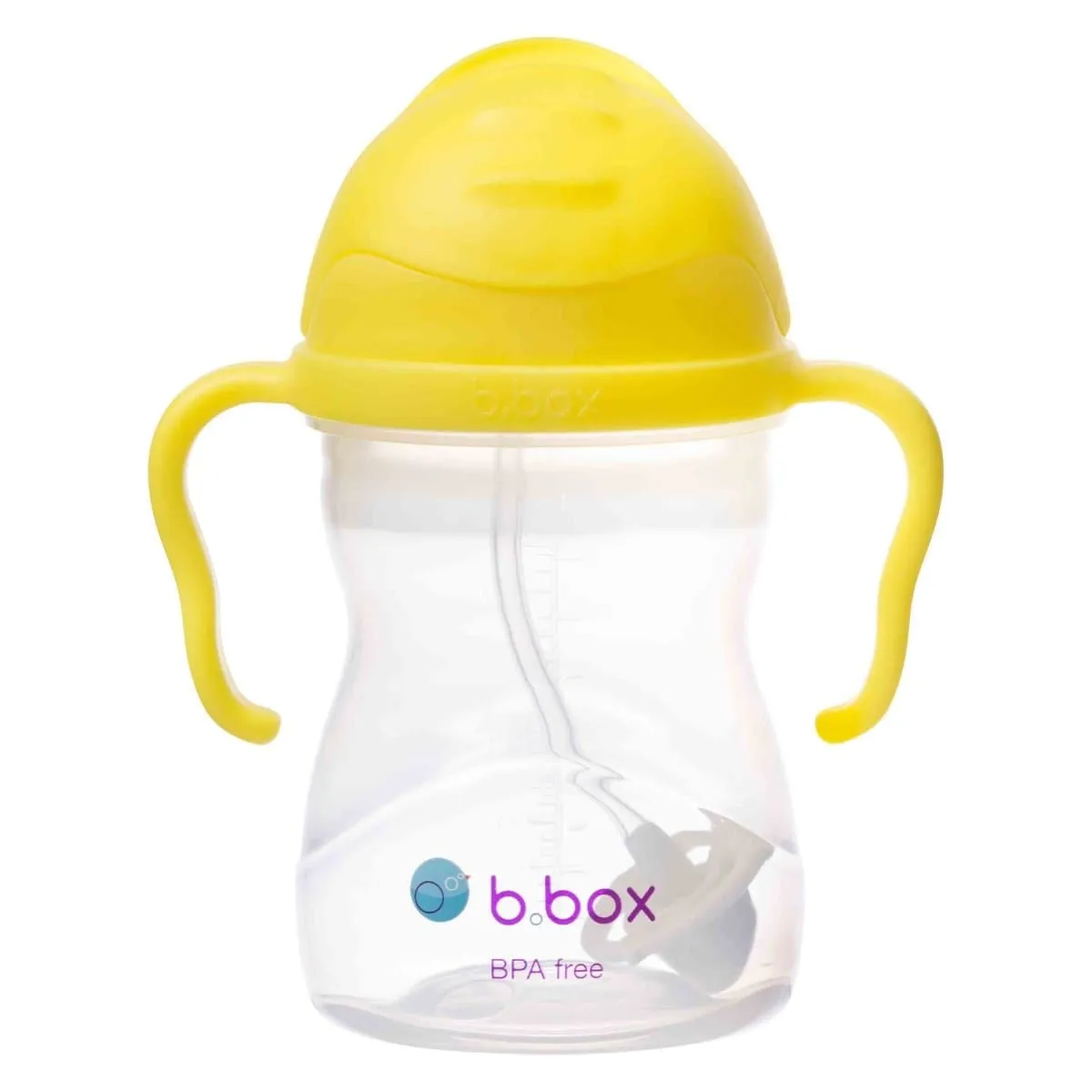 B.Box Feeding Set - Divider Plate, Sippy Cup & Cutlery Set - Lemon Sherbet