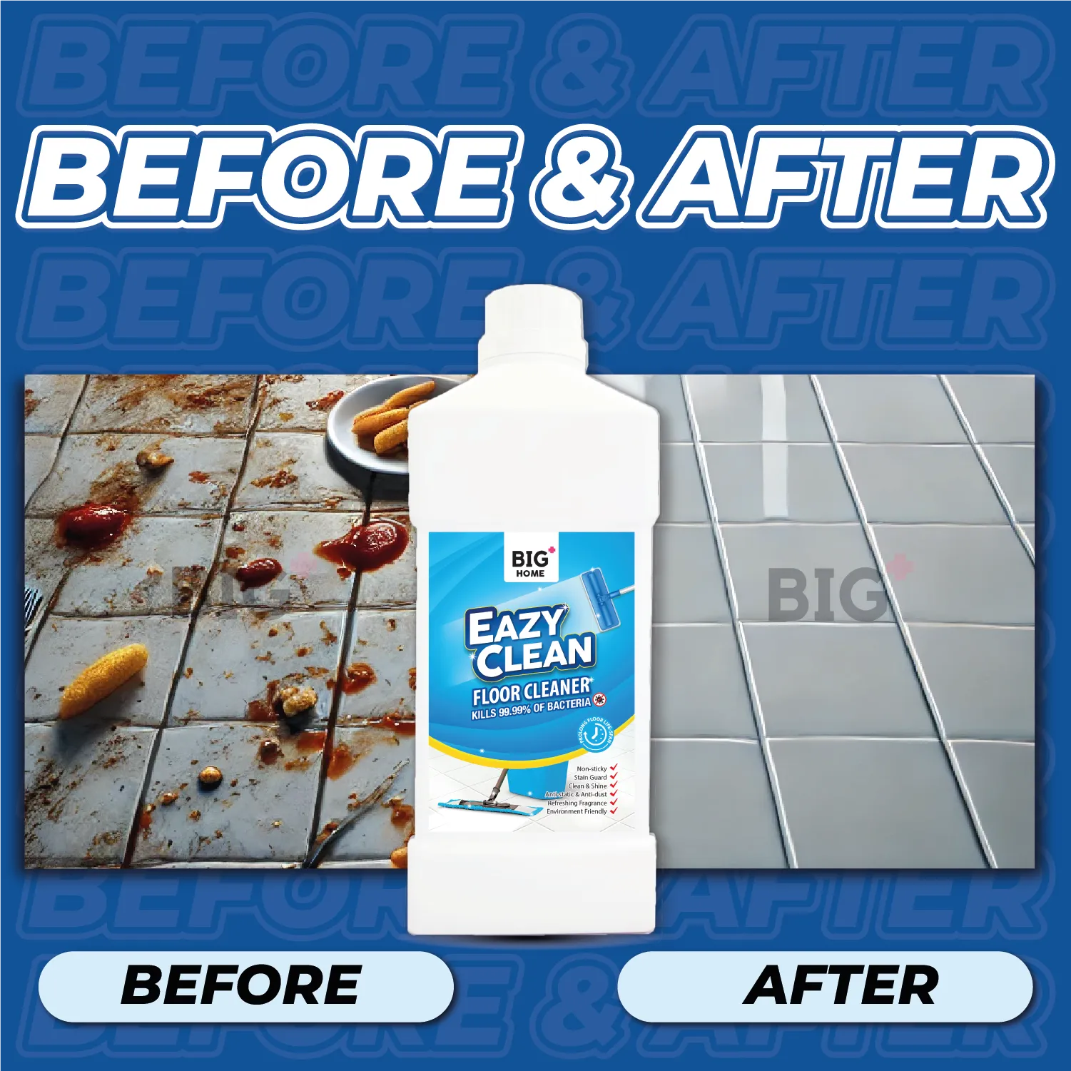 BIG  EazyClean Floor Cleaner  | 12 x 1000ml