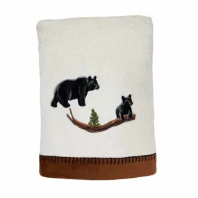 Black Bear Lodge Bath Towel