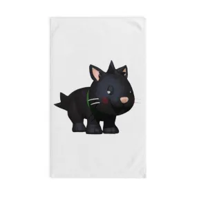 Black Kitty Hand Towel