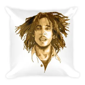 Bob Marley The Legend Brown Ink Cushion