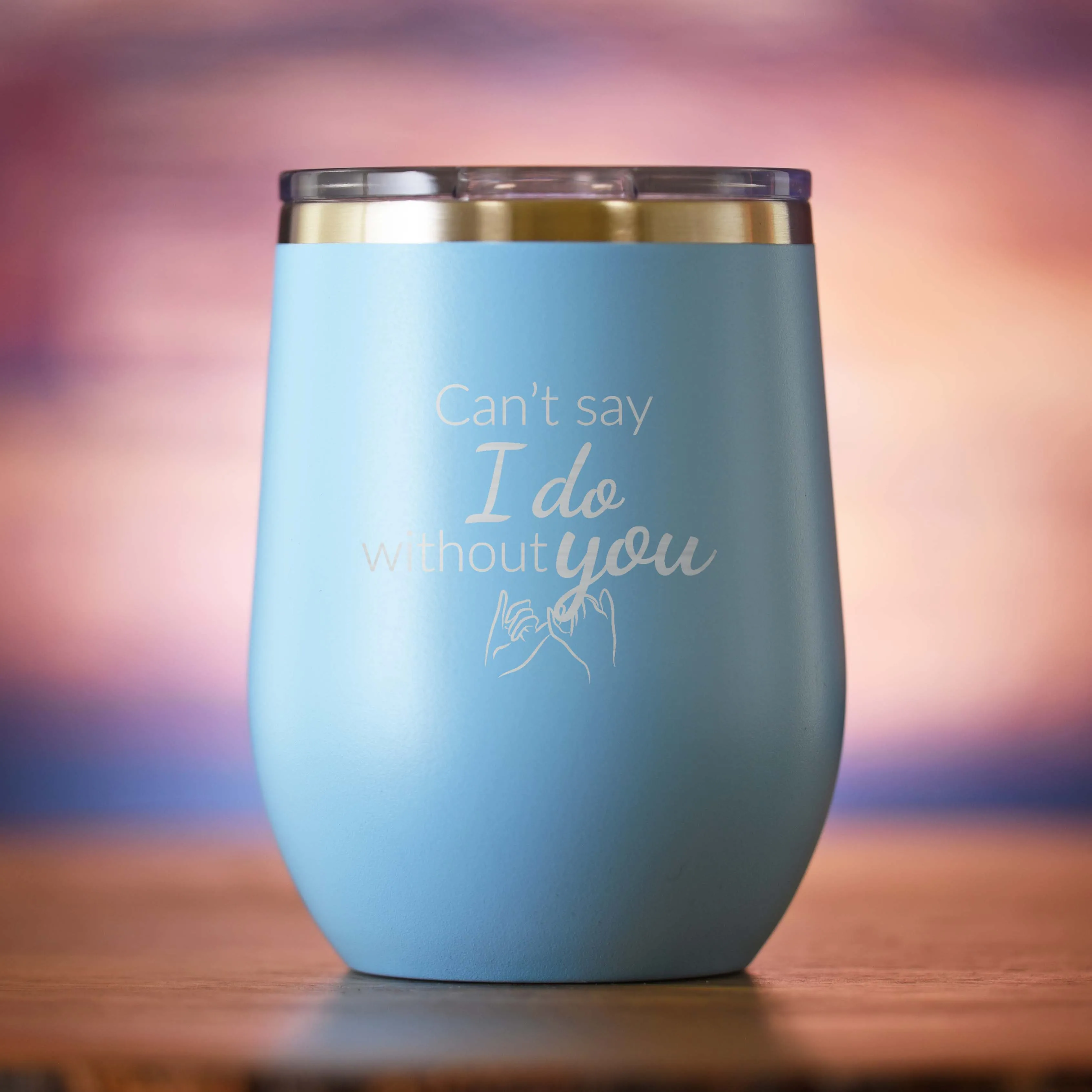 Can't Say I Do Without You Bridesmaid Proposal Wine Tumbler