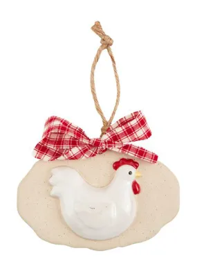 Chicken Farm Animal Ornament by Mud Pie