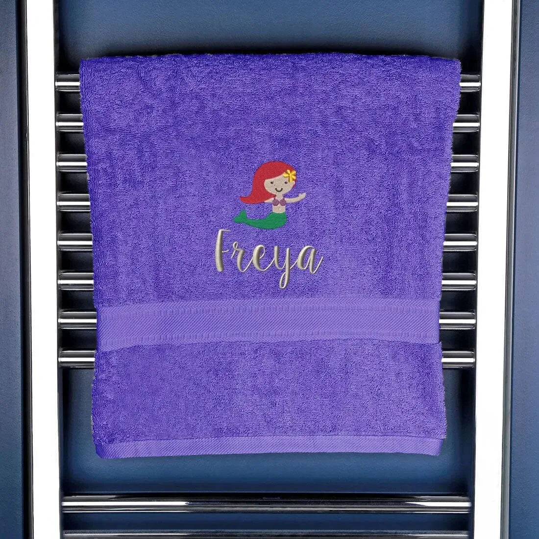 Children's Mermaid Logo Bath Towel