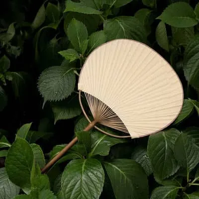 Chinese Rigid Round Hand Fan(tuanshan) made by Bamboo and Paper (Customizable)