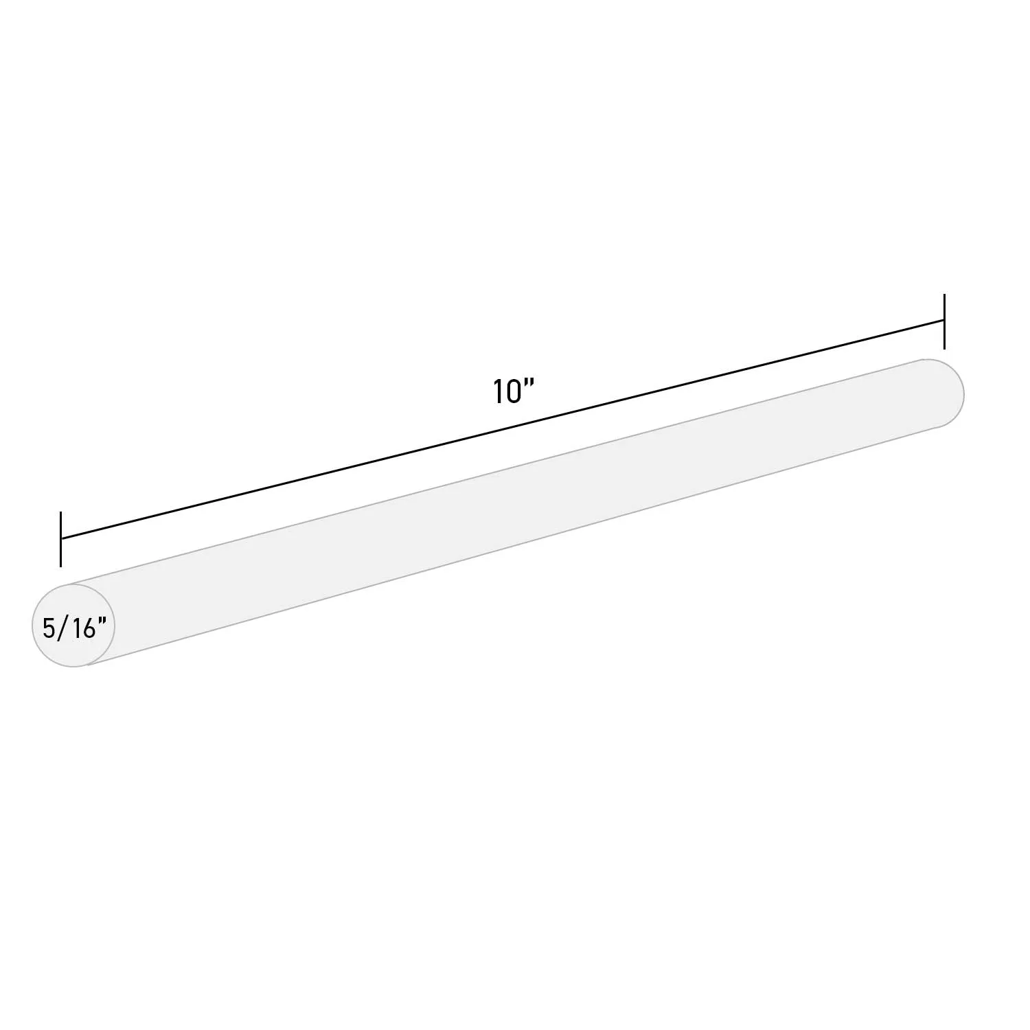 Clear Hot Glue Sticks For High & Low Temperatures, Mini Size 10"  - 20 Pack (DT-20M10)