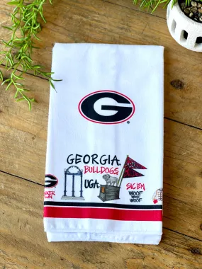 Collegiate Icon Towel - UGA