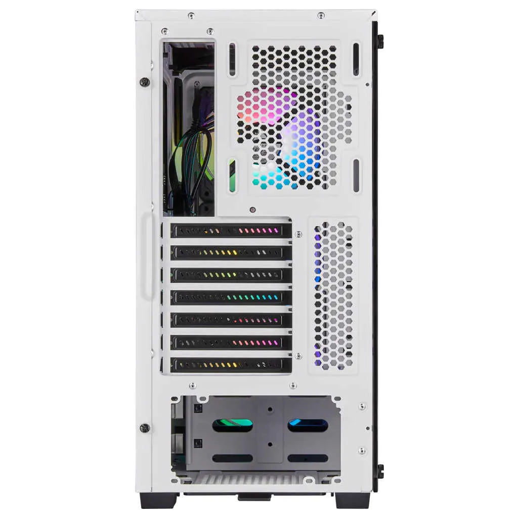 Corsair iCUE 220T RGB Tempered Glass Mid-Tower Smart Case without SMPS White CC-9011191-WW