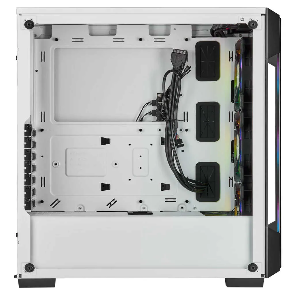 Corsair iCUE 220T RGB Tempered Glass Mid-Tower Smart Case without SMPS White CC-9011191-WW