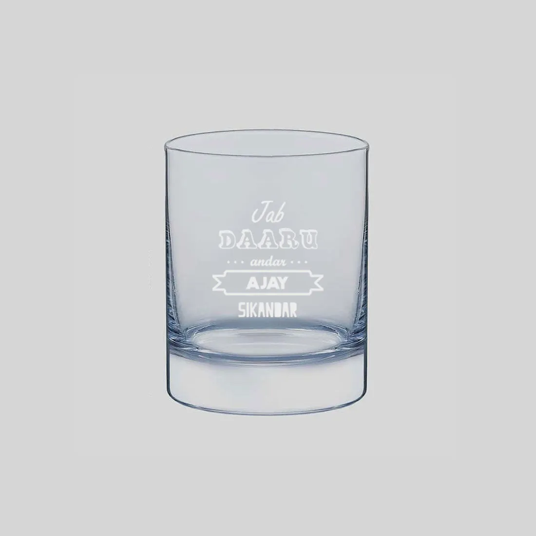 Customized Gifts for Him Whiskey Glass-Perfect Gift for Boyfirend Husband-Daaru