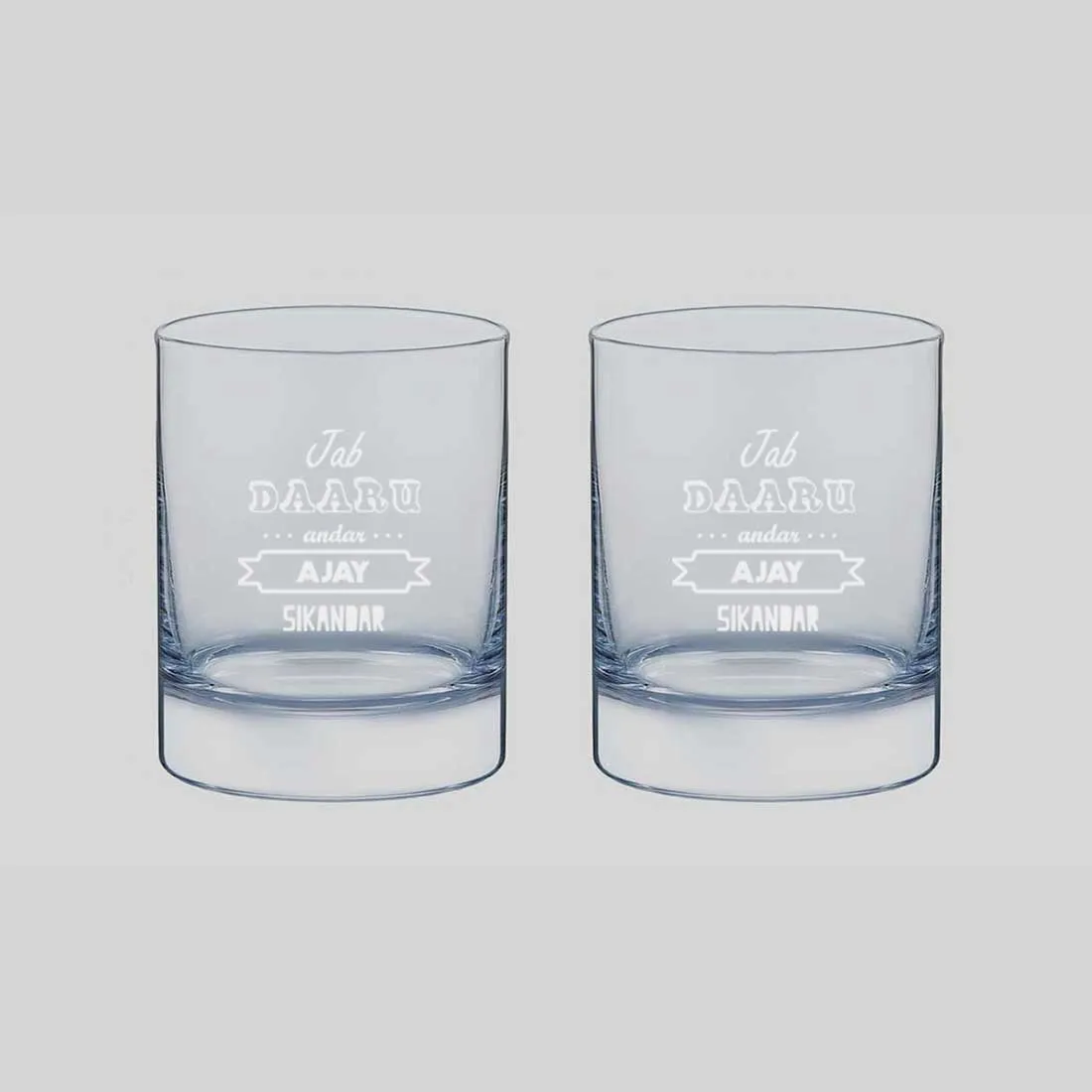 Customized Gifts for Him Whiskey Glass-Perfect Gift for Boyfirend Husband-Daaru