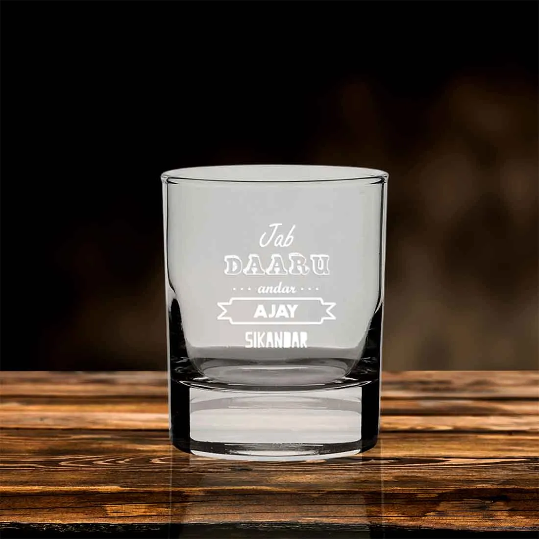 Customized Gifts for Him Whiskey Glass-Perfect Gift for Boyfirend Husband-Daaru