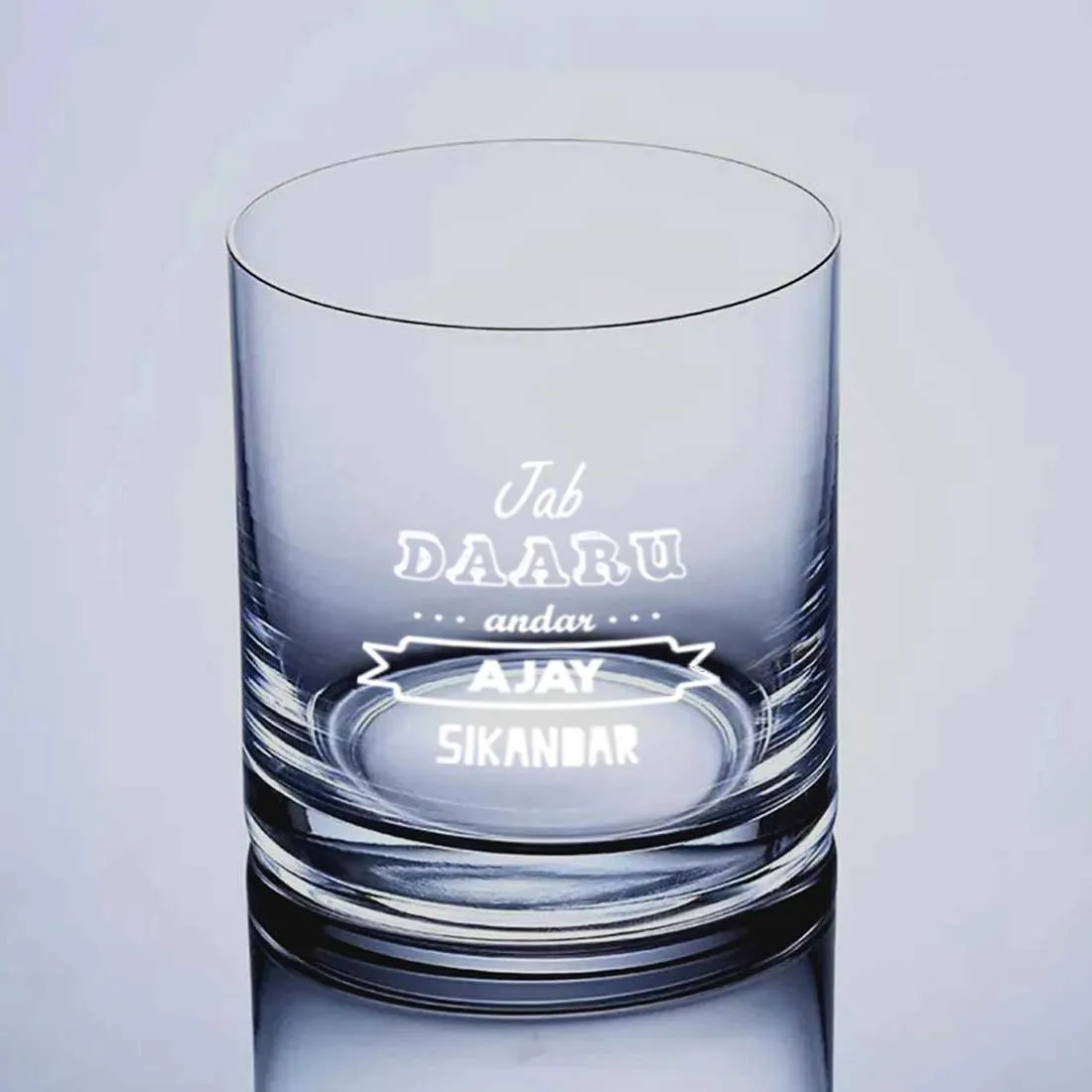 Customized Gifts for Him Whiskey Glass-Perfect Gift for Boyfirend Husband-Daaru