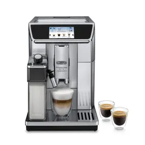 DeLonghi PrimaDonna Elite Experience 2L Automatic Coffee Machine - Metal Silver | ECAM650.85.MS