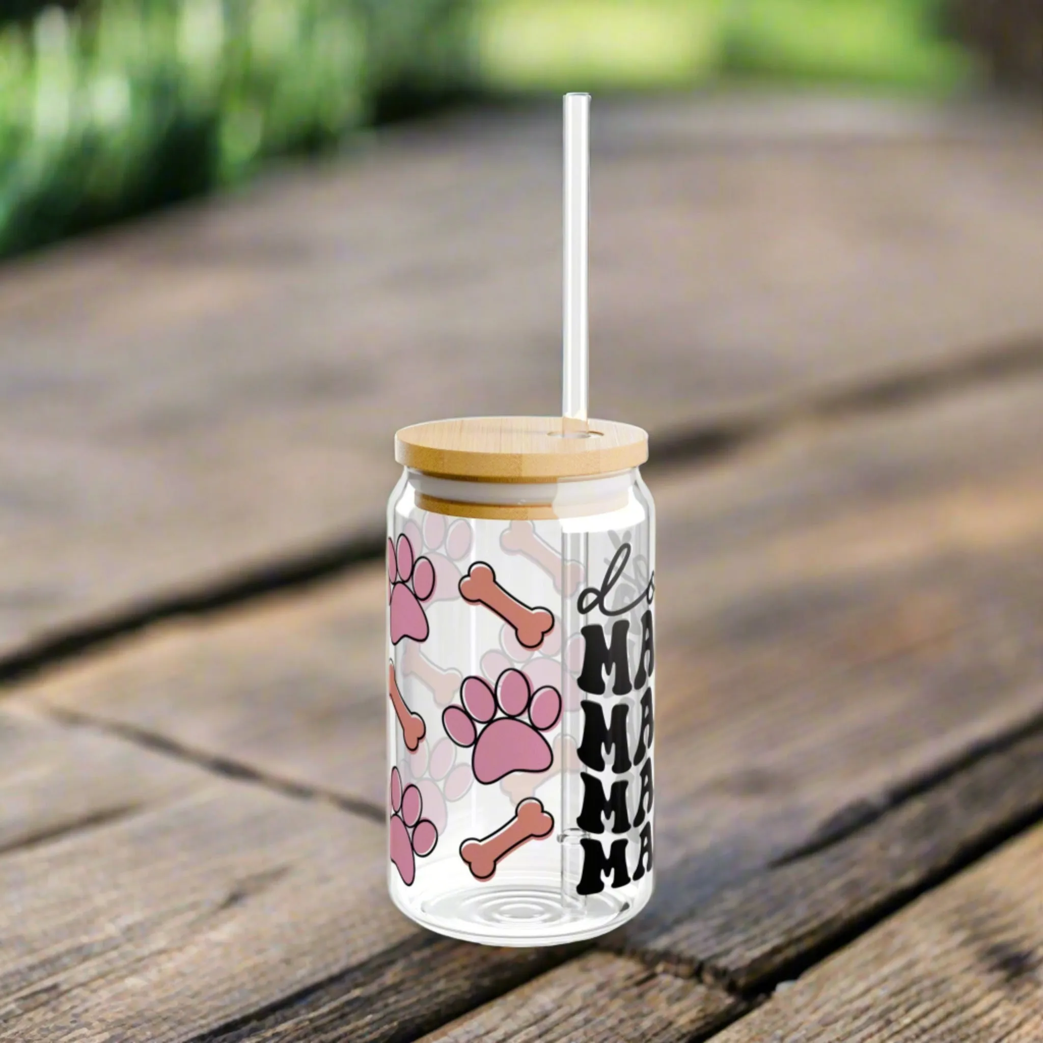 Dog Mama Sipper Glass