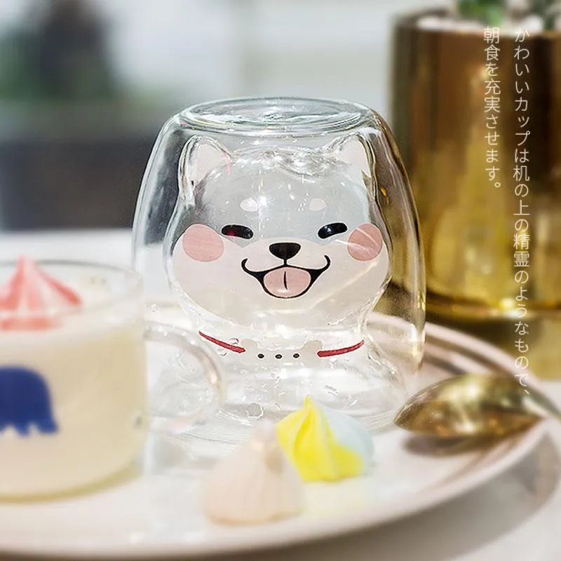 Double-Glass Doggy Cup