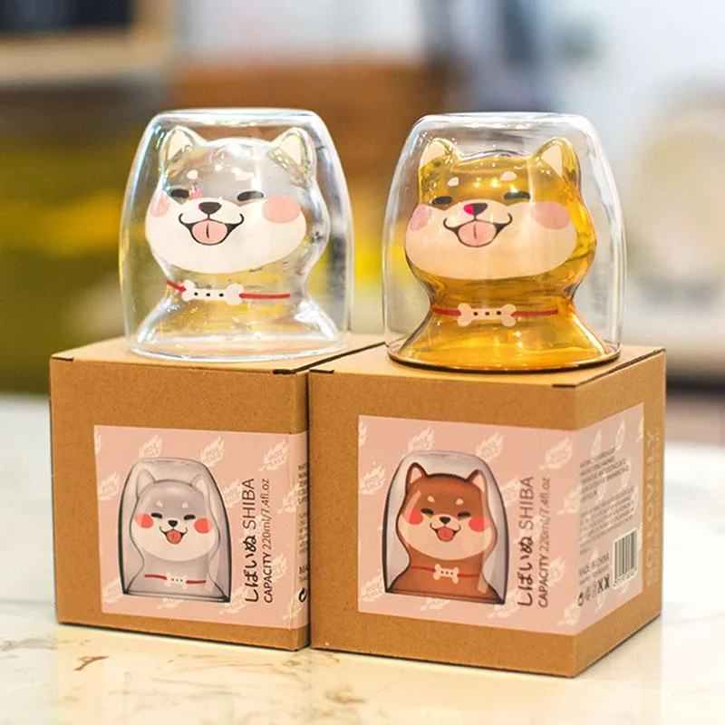 Double-Glass Doggy Cup