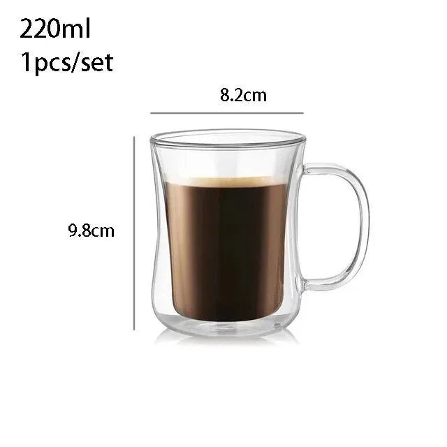 Double Wall Glass, Heat-resistant Thermos Insulated Cup