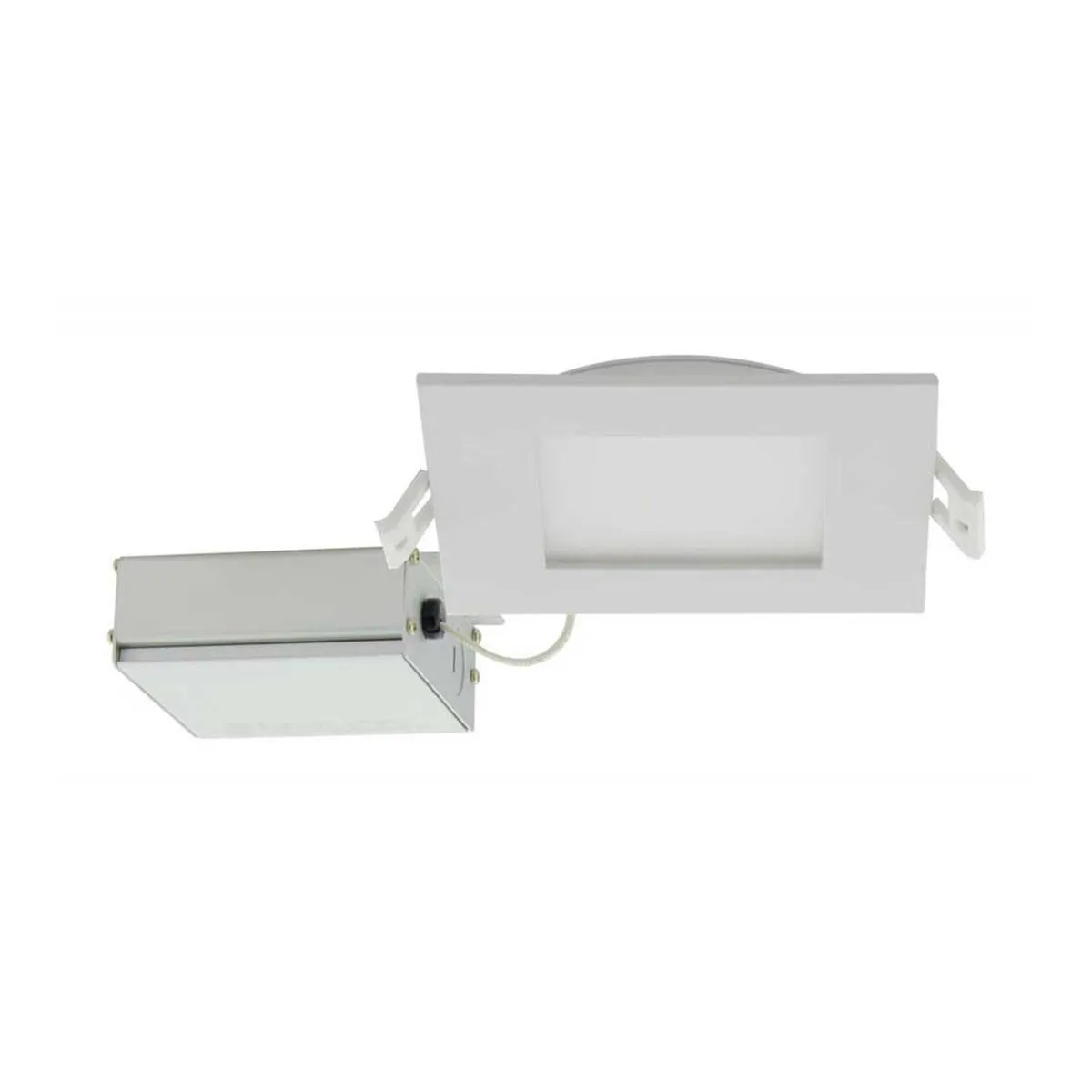 Edge-Lit 4 Inch Square Canless LED Recessed Light, 10 Watts, 600 Lm, 27K|30K|35K|40K|50K