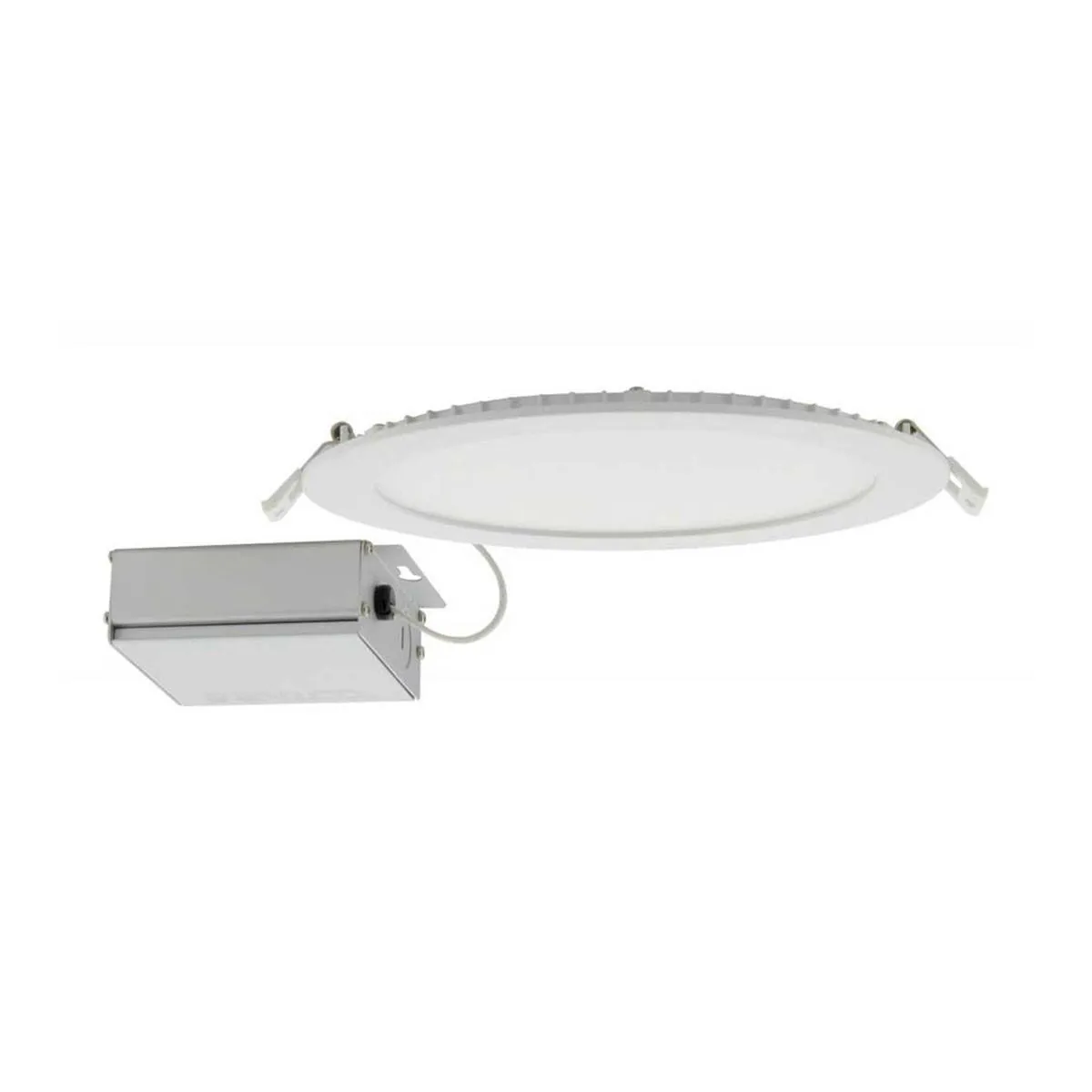 Edge-Lit 8 Inch Round Canless LED Recessed Light, 24 Watts, 1850 Lm, 27K|30K|35K|40K|50K