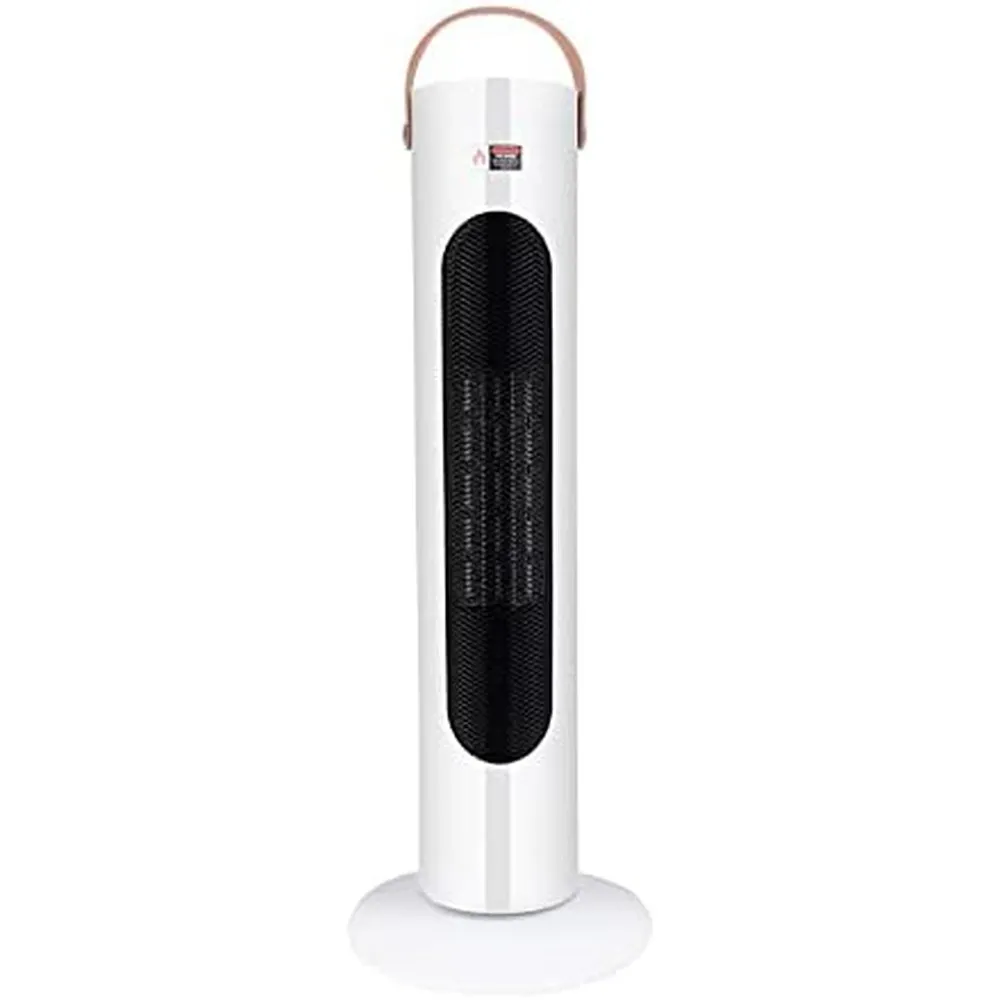 Electric Space Heater, 1500W Whole Room Tower Space Heater with Remote 4 Heat Modes Setting, Overheating Protection, for Bedroom, Office, and Indoor Use, White