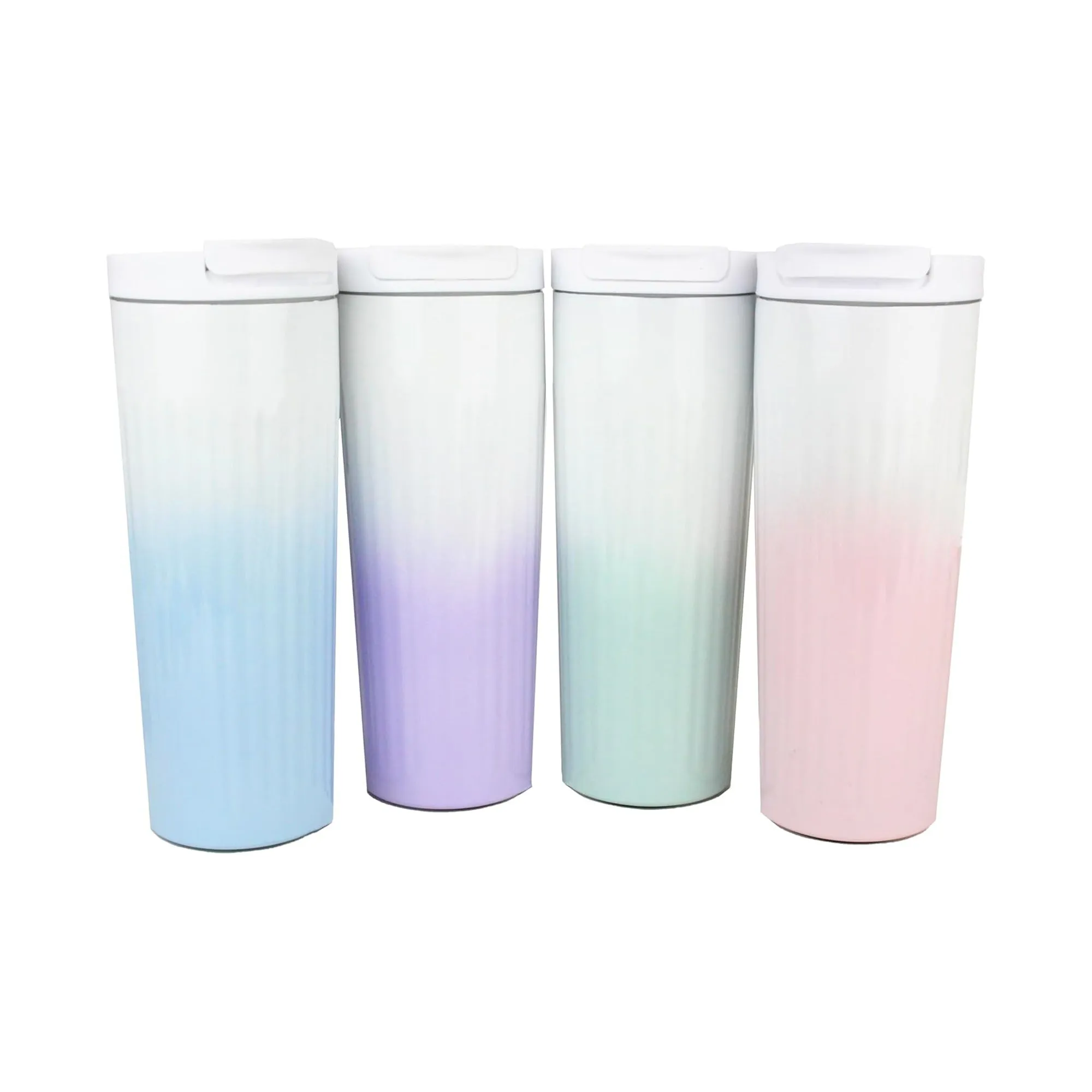 Elegant Gradient Tumblers / Travel Mug - Ombre Green 580 ml