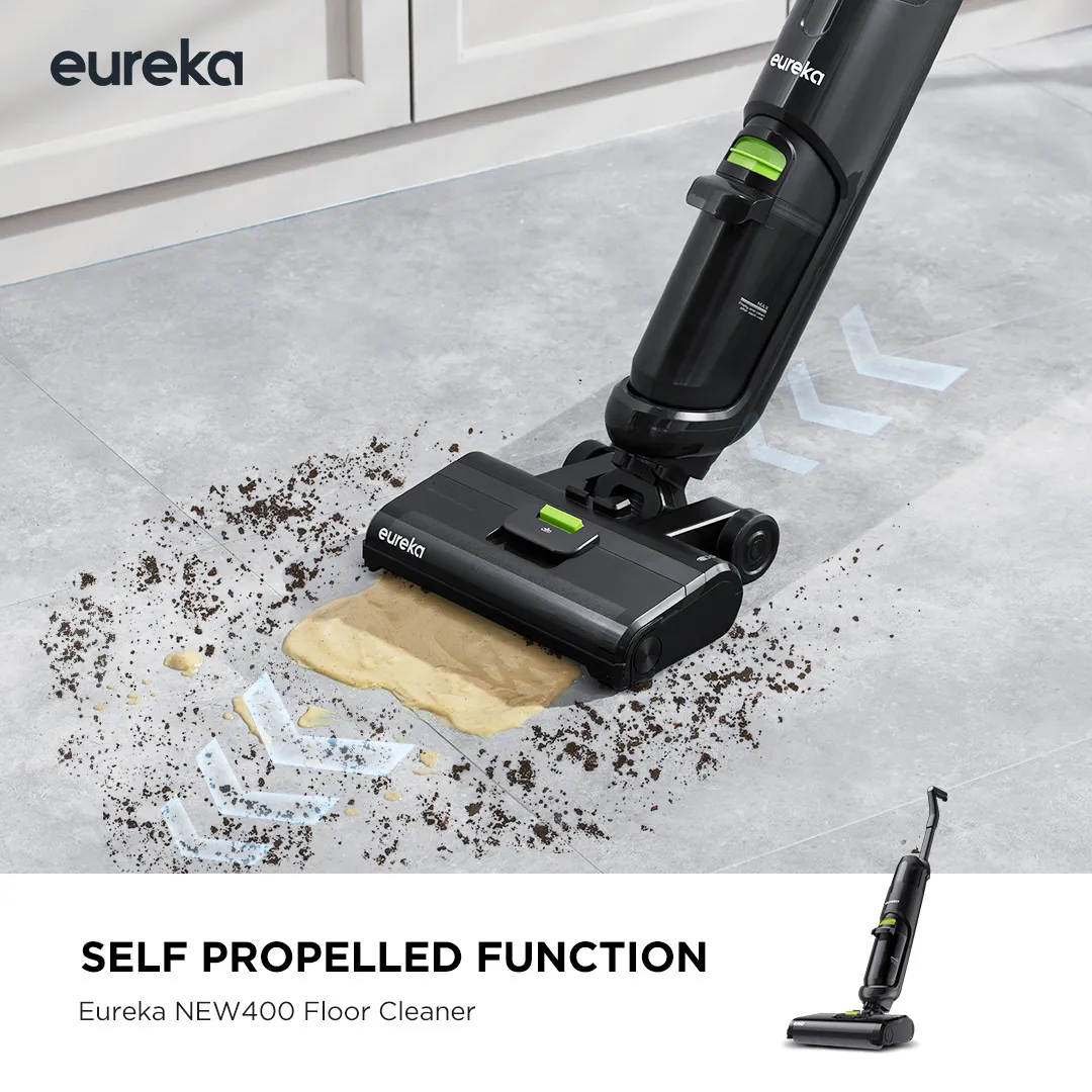 Eureka NEW400 Cordless Wet Dry Vacuum All-in-One Mop FREE additional 1 bottle detergent