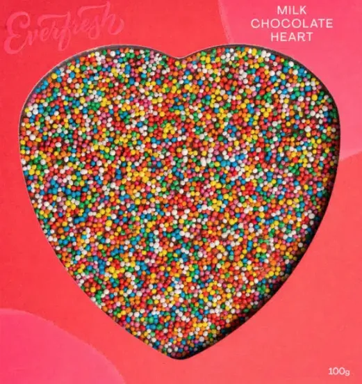 Everfresh Milk Chocolate Speckle Heart