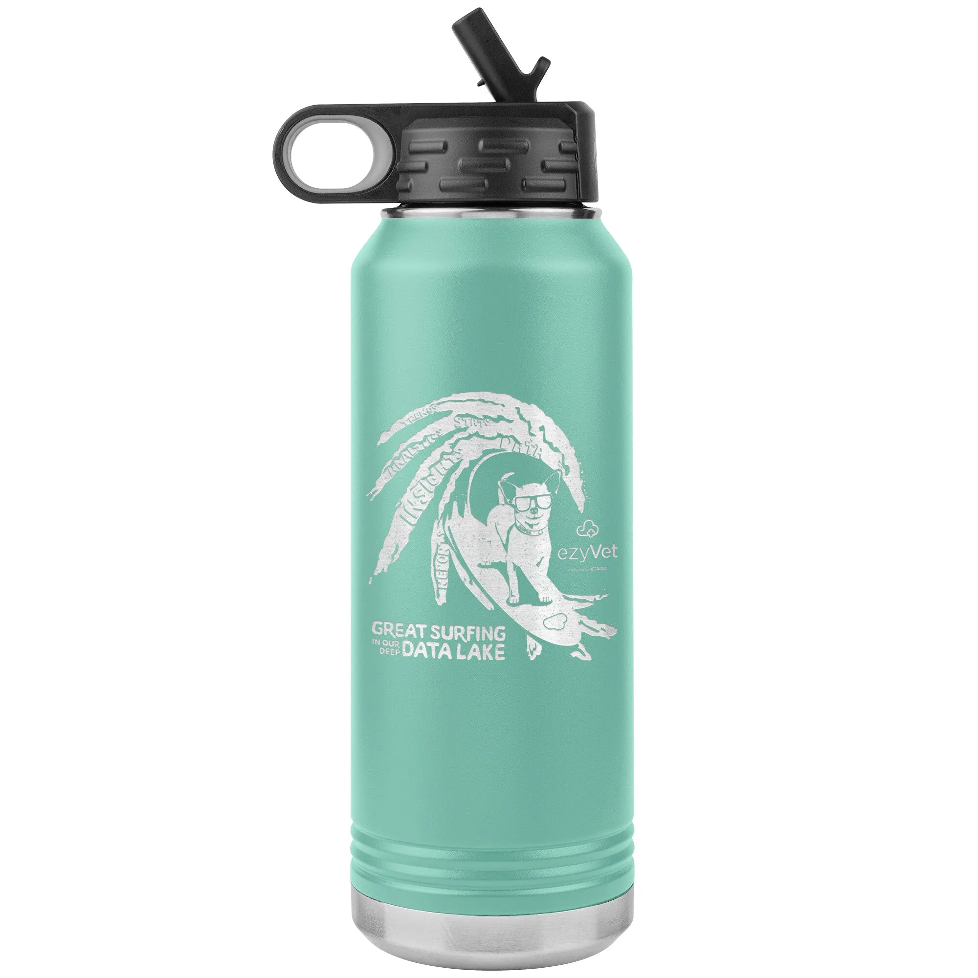 ezyVet Surf Dog 32oz Water Bottle